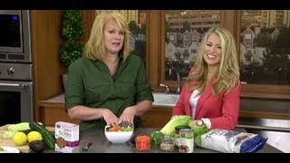 Quick NoCook Healthy Meals Megan Roosevelt RD LD Healthy Grocery Girl on KATU AM Northwest [upl. by Rheingold]