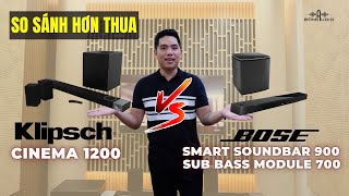 So Sánh Hơn Thua Giữa Hai Dòng Loa Soundbar Được Mệnh Danh Là quotÔng Trùm Phòng Phimquot BOSE Và KLIPSCH [upl. by Anerahs]