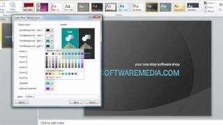 How to Make Custom Themes in Microsoft Powerpoint 2010 Tutorial [upl. by Rochette]