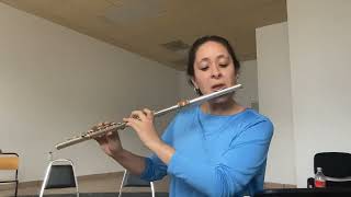 Muczynski Three Preludes for Flute Op 18 Mov 1 [upl. by Tirza]