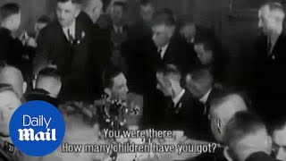 Unearthed footage of Joseph Goebbels boasting about his children  Daily Mail [upl. by Tenner]