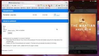 MP3 Audiobook Player  How to add a book via WiFi [upl. by Durward]