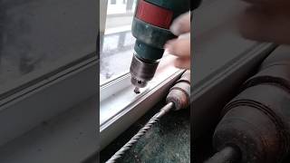 uPVC Window Fiting How is fitting of fast windows🤔feet upvcwindows shortvideo [upl. by Okoy]