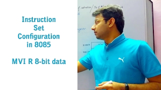 Microprocessor Lecture 10  Instructions Set Configuration MVI R 8 bit data [upl. by Yurt494]