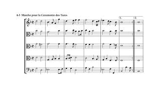 JeanBaptiste Lully  Marche pour la Ceremonie des Turcs LWV 43 w score [upl. by Nari320]