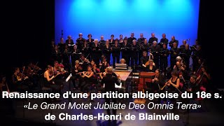 Concert quotRenaissance dune partition albigeoise du 18e s de CharlesHenri de Blainvillequot [upl. by Rolecnahc]