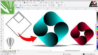 Creating a Logo in CorelDraw  Tutorial [upl. by Kev]