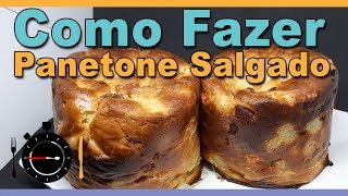 Como fazer Panettone Salgado de Calabresa Batata e Cenoura  Receitas em segundos  0147 [upl. by Naerda597]