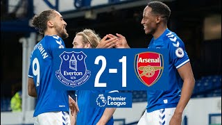 EVERTON 21 ARSENAL  PREMIER LEAGUE HIGHLIGHTS [upl. by Anwahsad]