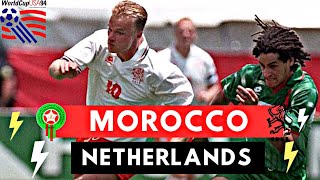 Netherlands vs Morocco 21 All Goals amp Highlights  1994 World Cup [upl. by Suirradal]