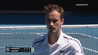 Medvedev vs Krajinovic Australian Open 2021 Highlight [upl. by Jourdan]