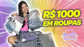 COMPREI R1000 EM ROUPAS NA SHEIN  Duda Mácola [upl. by Dukey]