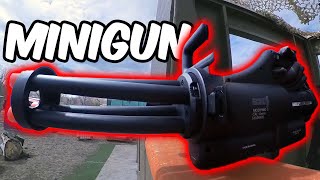 Airsoft Minigun Gameplay [upl. by Schnur]