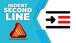 How to indent second line in affinity publisher without indenting first [upl. by Nawiat]