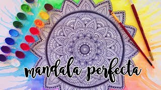 Tutorial para hacer una Mandala Perfecta ♡ Dani Hoyos [upl. by Atilef]