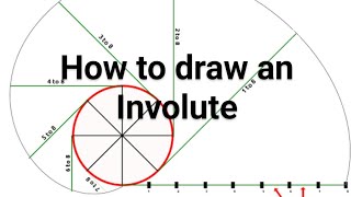 Involutes Engineering drawing for 1st year BTech studentslecture 8 [upl. by Sybil]