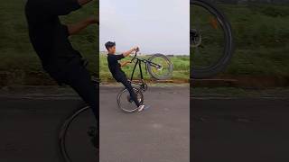 NO PEDAL MANUAL ❤️‍🔥🗿PLS DONT TRY ❌🙏🏻😔stuntfeed shorts trending feed cyclestunt [upl. by Lledniuq]