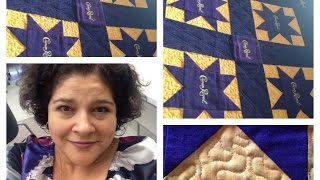 Crown Royal Meandering Around Longarm Quilting [upl. by Atteiluj]