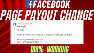 how to change facebook payout  how to change facebook Page payout [upl. by Anaile]