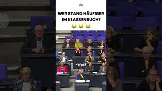 Wer stand häufiger im Klassenbuch bundestag politik foryou [upl. by Adnirim]