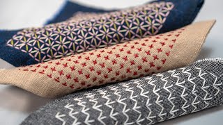 3 Easy Sashiko Stitches for Beginners [upl. by Gigi]