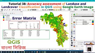 Accuracy assessment of Landuse and Landcover Classification in QGIS using Google Earth image [upl. by Pallas878]