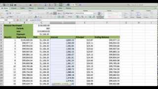 How to build an Amortization table in EXCEL Fast and easy Less than 5 minutes [upl. by Spohr499]