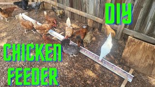 DIY PVC CHICKEN FEEDER [upl. by Aisinoid]