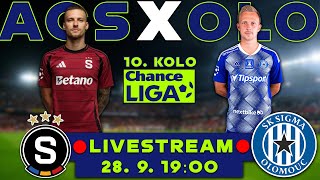 AC SPARTA PRAHA  SK SIGMA OLOMOUC 🔴ŽIVĚ [upl. by Ebeohp]