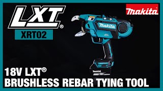 18V LXT® Brushless Cordless Deep Capacity Rebar Tying Tool XRT02 [upl. by Ralaigh]