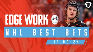 NHL PICKS AND PREDICTIONS TODAY 110824  Edge Work Presented by FanDuel [upl. by Nosnek856]