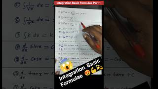 Integration Basic Formula Integration formulae part 1 integration class12 maths [upl. by Rosenzweig45]