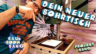 Mega Bohrtisch für fast jede Ständerbohrmaschine Einfach selber bauen DIY [upl. by Melone]