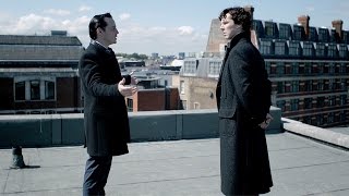 Rooftop Showdown  The Reichenbach Fall  Sherlock [upl. by Elohcim724]