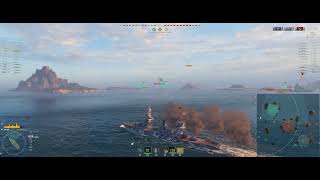 WoWS Replay Fuso  Gegen 2 CV  UBoot  OMG [upl. by Ashleigh]