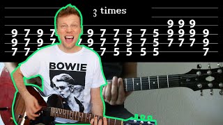 Green Day  Longview  How to play on Guitar Tabs on Screen [upl. by Uv]