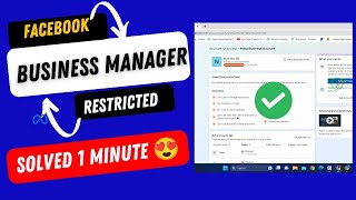 Facebook Business Manager Restricted 🚫  Solved in 1 Minute  Live Proof ✅  Facebook Disable [upl. by Medora]