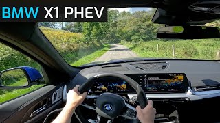 2023 BMW X1 XDRIVE30e PHEV 326 HP POV TEST DRIVE [upl. by Gaile]