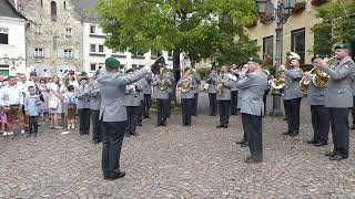 Heeresmusikkorps Neubrandenburg  2  Marsch um 1700  Kronacher Freischießen 2023 [upl. by Namyh]