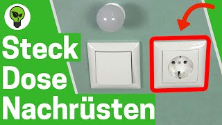 Steckdose an Lichtschalter Anschließen ✅ULTIMATIVE ANLEITUNG Wie Schalter mit Steckdose Nachrüsten [upl. by Pitarys]