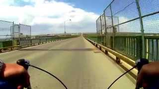 Bike Touring Across Sault St Marie International Bridge  Canada  USA Boarder [upl. by Tirb498]