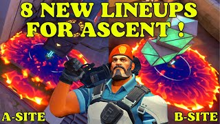 TOP 8 BRIMSTONE LINEUPS ASCENT IN VALORANT 2023 [upl. by Skinner]