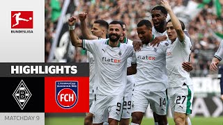 Borussia Mgladbach  1 FC Heidenheim 21  Highlights  Matchday 9 – Bundesliga 202324 [upl. by Aehr]