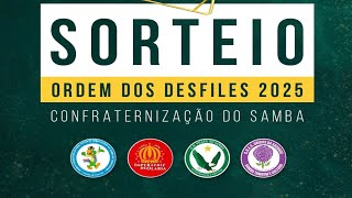 Sorteio da Ordem dos Desfiles do Grupo Especial  Carnaval 2025 [upl. by Alur184]