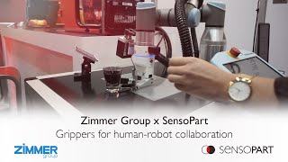 Zimmer Group x SensoPart  Grippers for humanrobot collaboration [upl. by Htebaile915]