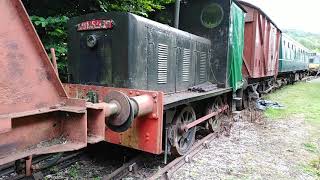 Hunslet 040 2145 Basil at the Tanat Valley Light Railway [upl. by Noevad]