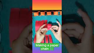 making a paper chain ⛓️ [upl. by Vinaya]