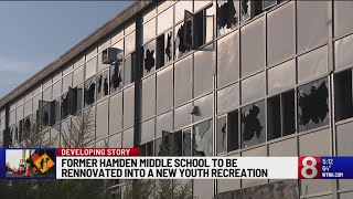 Abandoned Hamden middle school to be transformed into youth recreation center [upl. by Yzdnil]