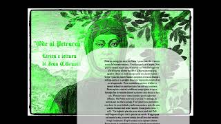 Ode al Petrarca lirica et voce de Jean C Gravili [upl. by Rima34]