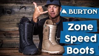 2018 Burton Speed Zone Snowboard Boots  Review  TheHousecom [upl. by Sibylla]